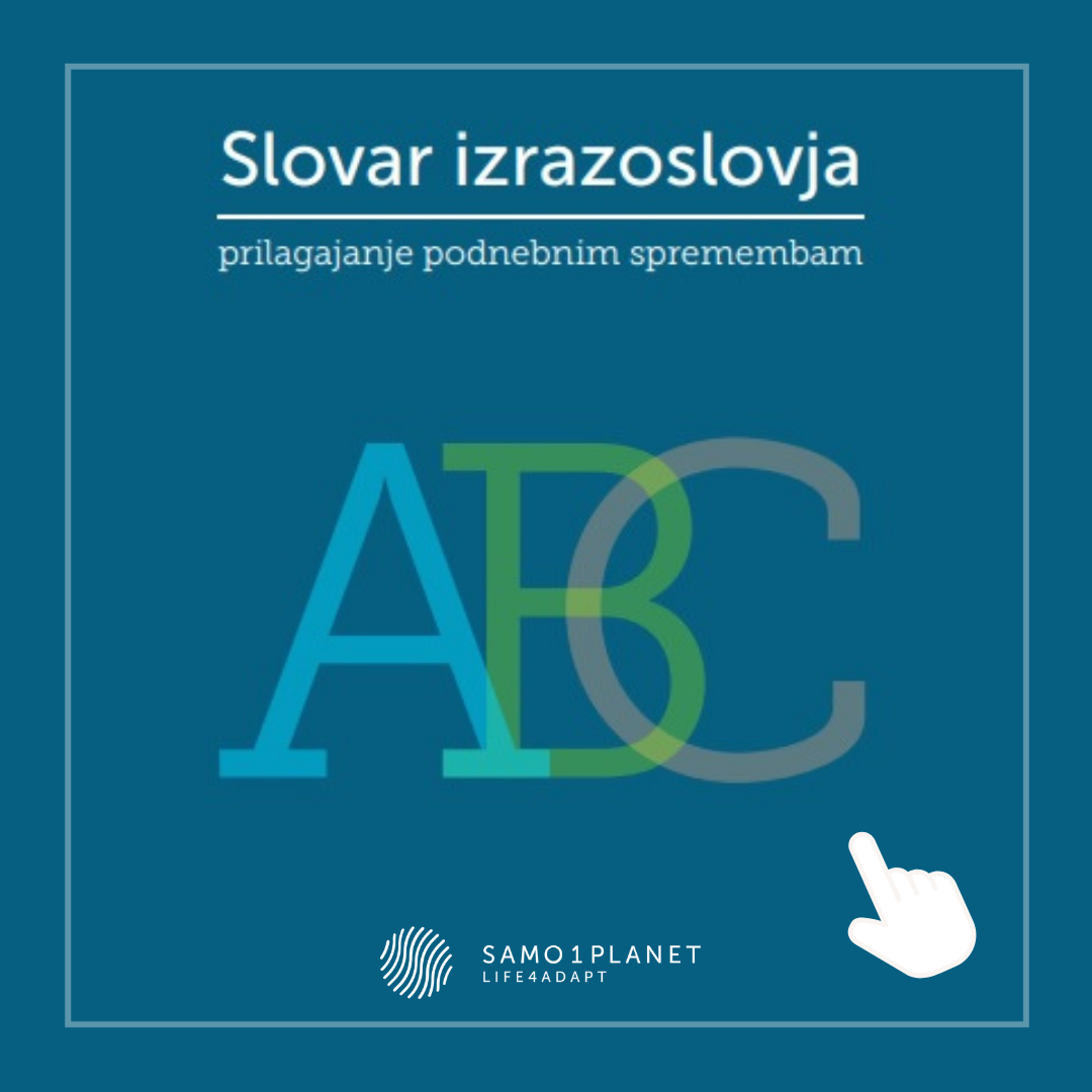 slovar izrazoslovja prilagajanje podnebnim spremembam