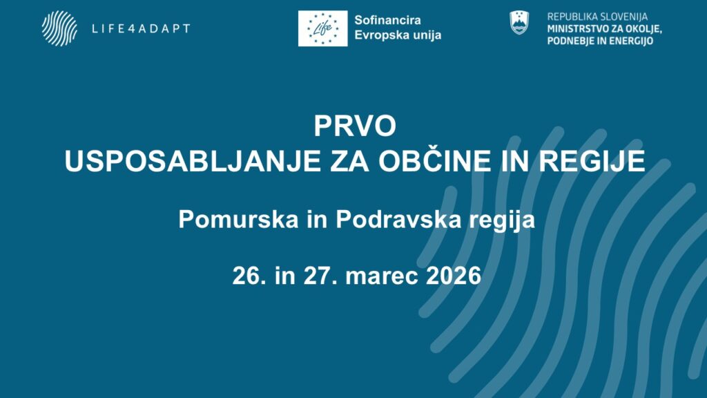 prvo usposabljanje za občine in regije